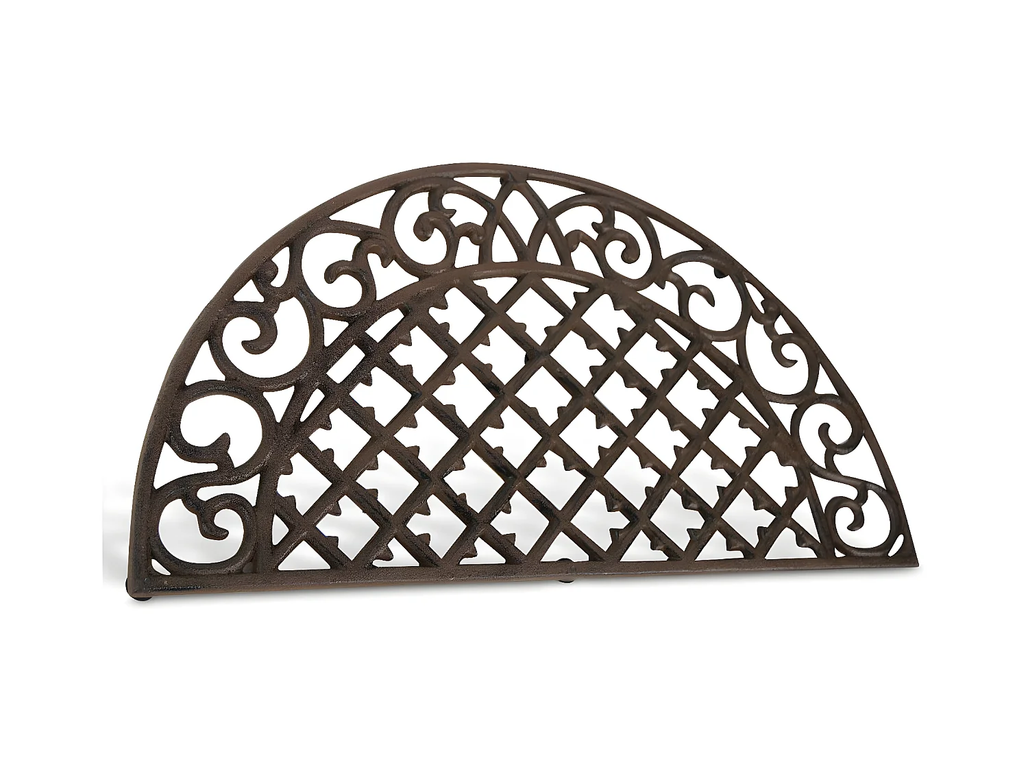 Paillasson demi lune fonte Fonte Marron - Décoration d'Autrefois