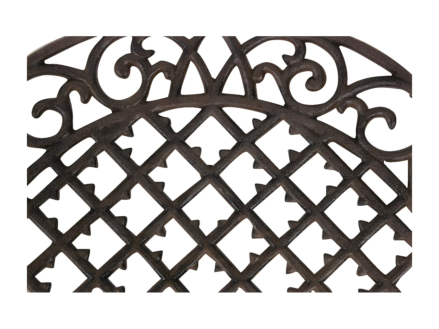 Paillasson demi lune fonte Fonte Marron - Décoration d'Autrefois