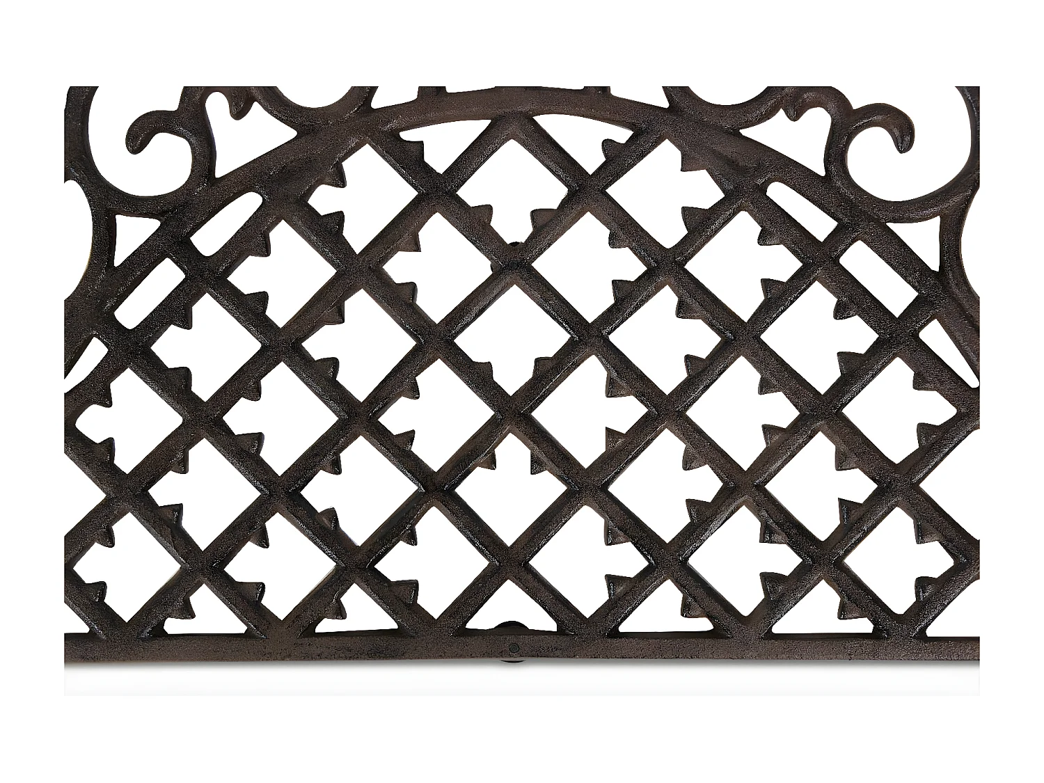 Paillasson demi lune fonte Fonte Marron - Décoration d'Autrefois