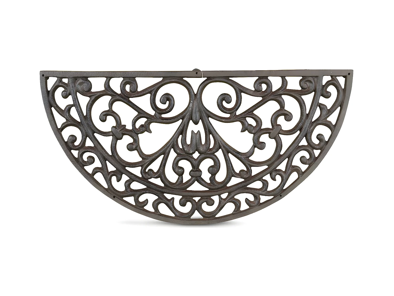 Paillasson demi lune fonte Fonte Marron - Décoration d'Autrefois