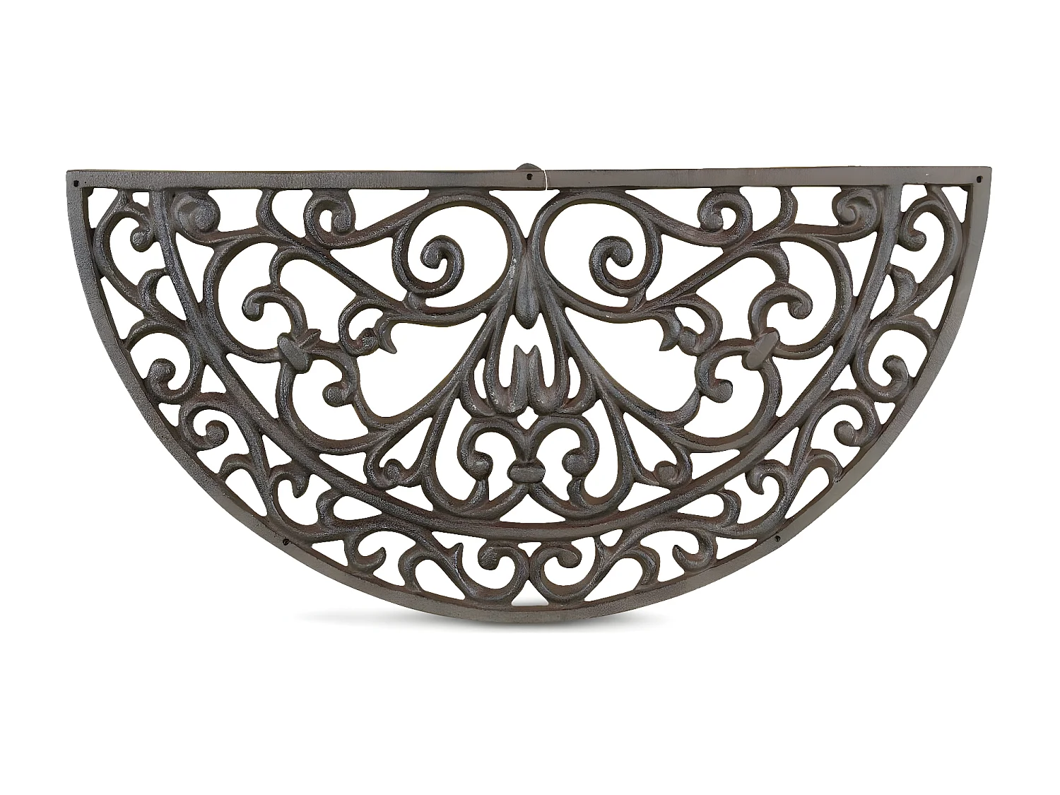 Paillasson demi lune fonte Fonte Marron - Décoration d'Autrefois