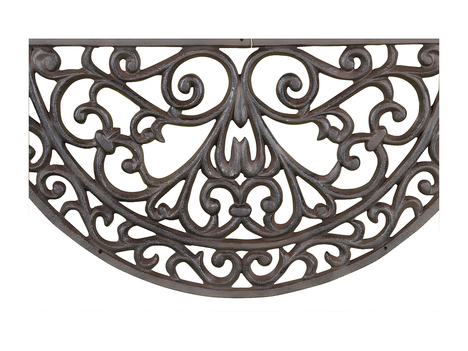 Paillasson demi lune fonte Fonte Marron - Décoration d'Autrefois