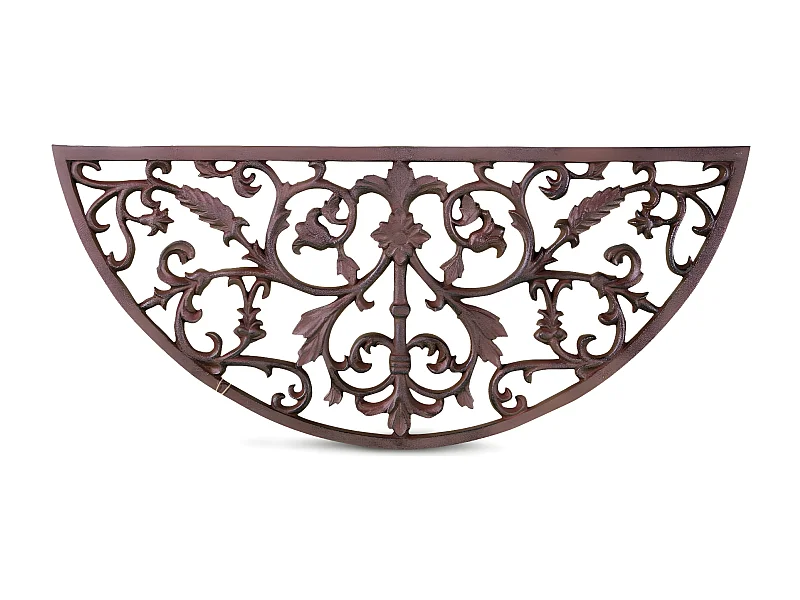 Paillasson demi lune fonte Fonte Marron - Décoration d'Autrefois