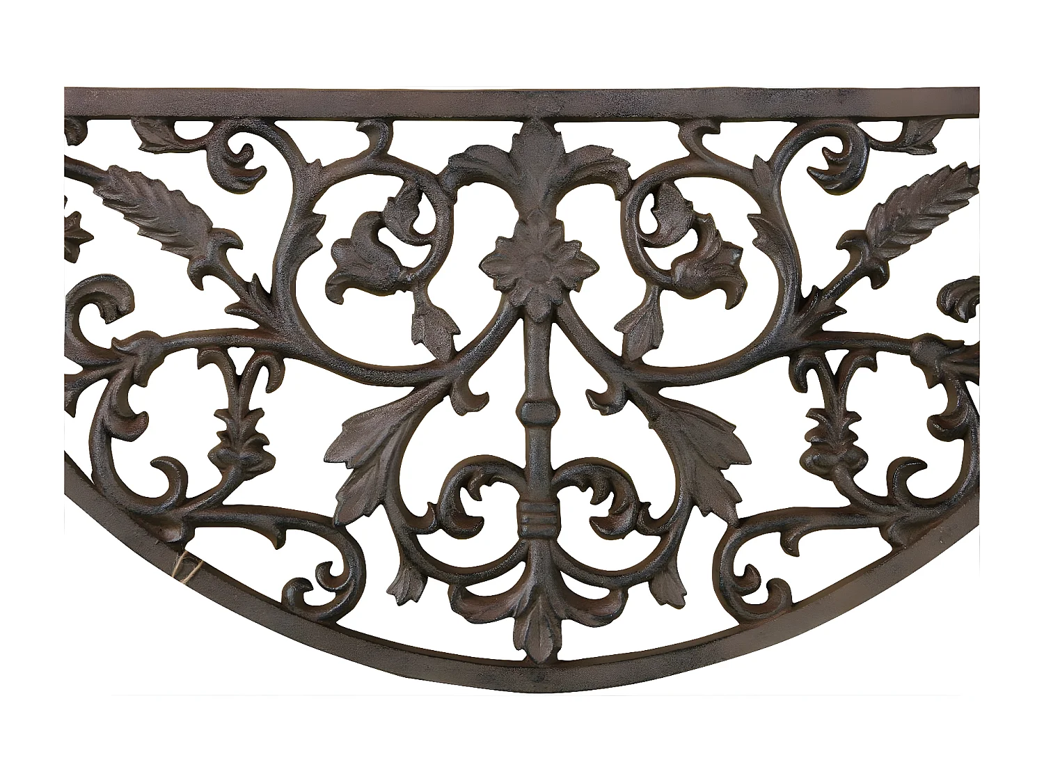 Paillasson demi lune fonte Fonte Marron - Décoration d'Autrefois