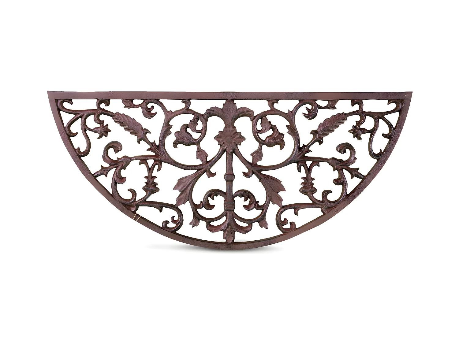Paillasson demi lune fonte Fonte Marron - Décoration d'Autrefois