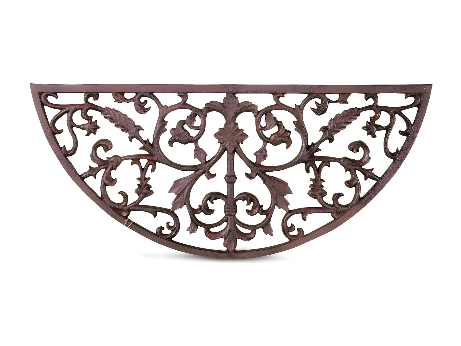 Paillasson demi lune fonte Fonte Marron - Décoration d'Autrefois