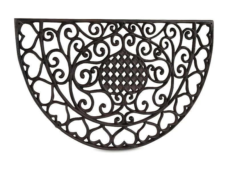 Paillasson demi-lune fonte Fonte Marron - Décoration d'Autrefois