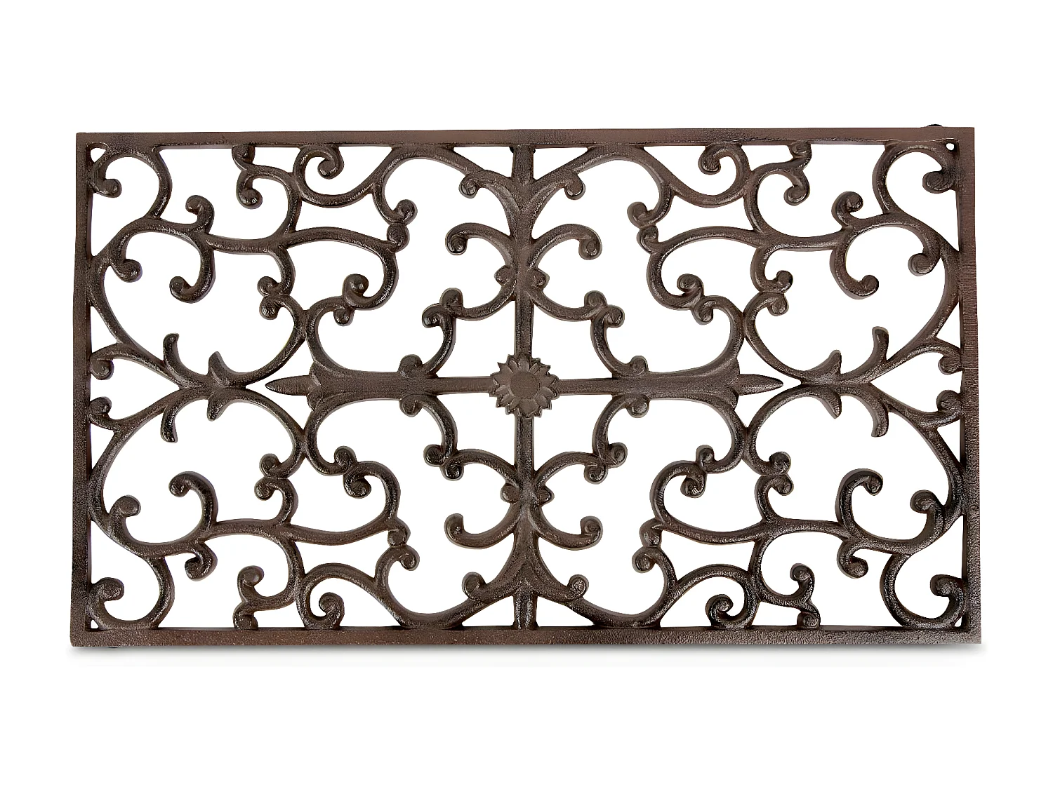 Paillasson rectangulaire fonte Fonte Marron - Décoration d'Autrefois