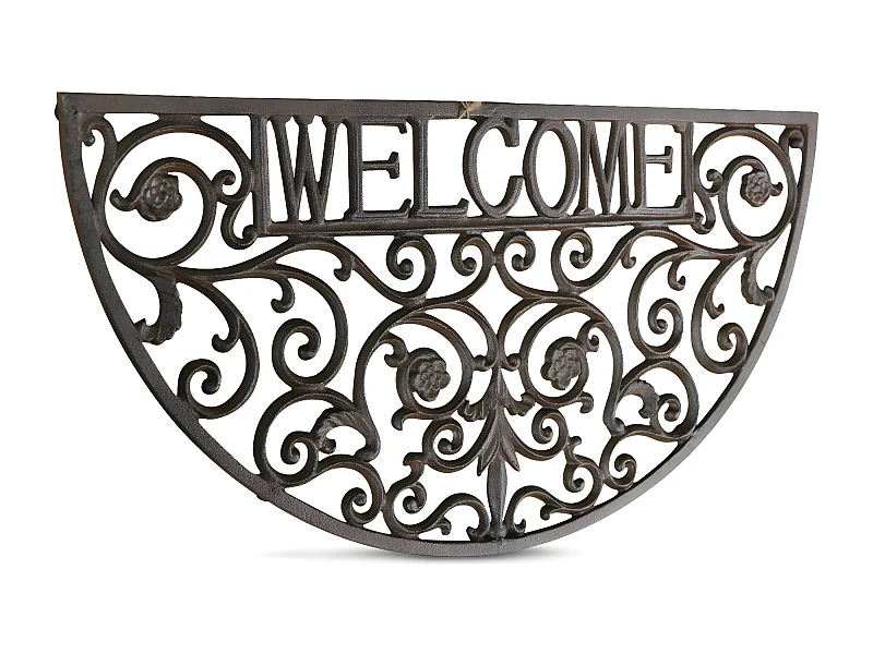 Paillasson demi lune fonte Fonte Marron - Décoration d'Autrefois