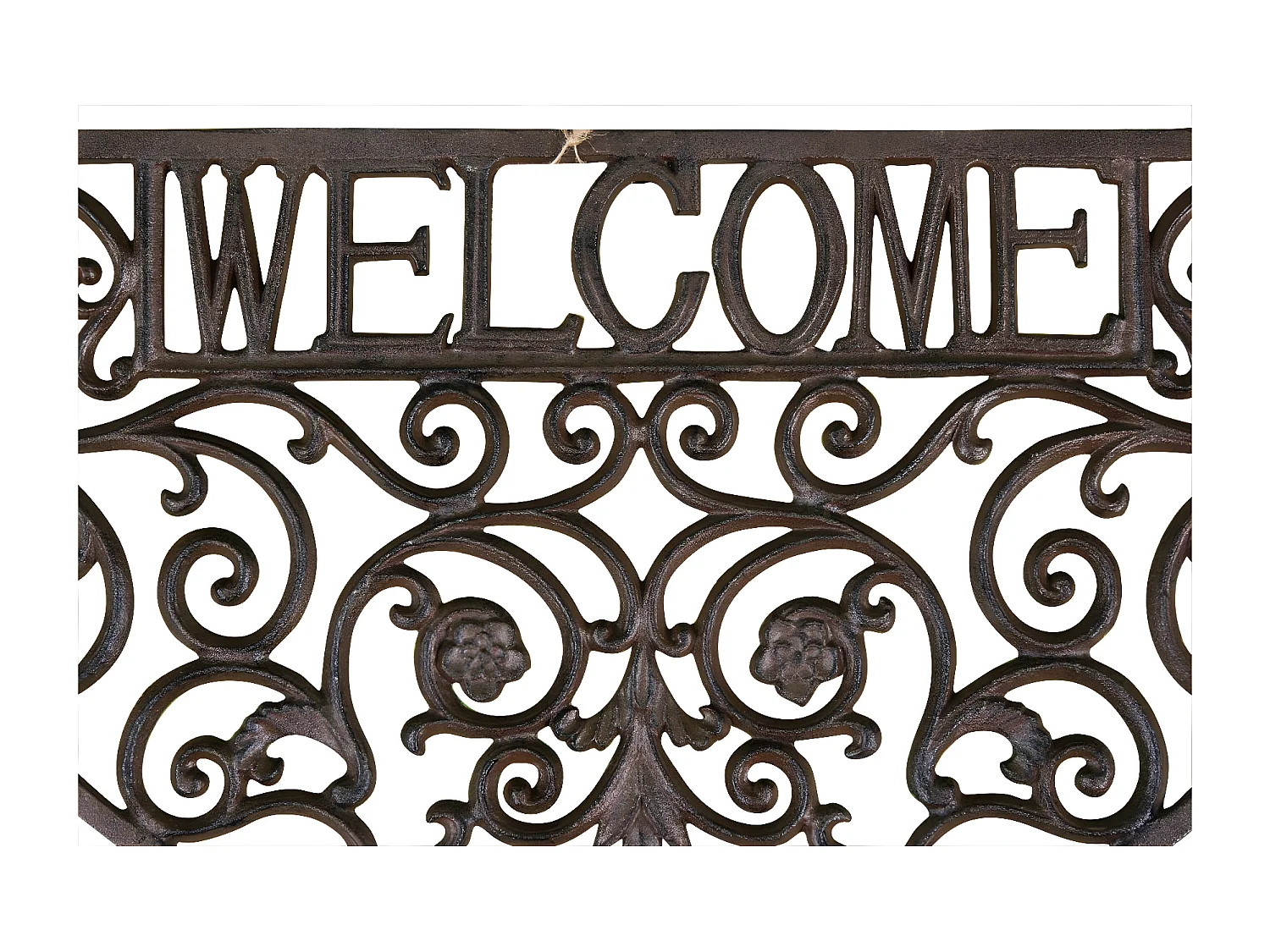 Paillasson demi lune fonte Fonte Marron - Décoration d'Autrefois