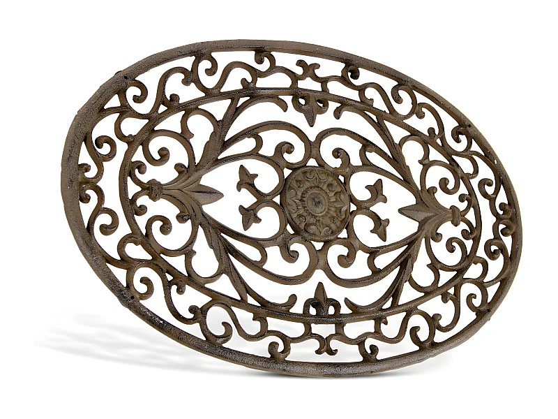 Paillasson lune fonte Fonte Marron - Décoration d'Autrefois