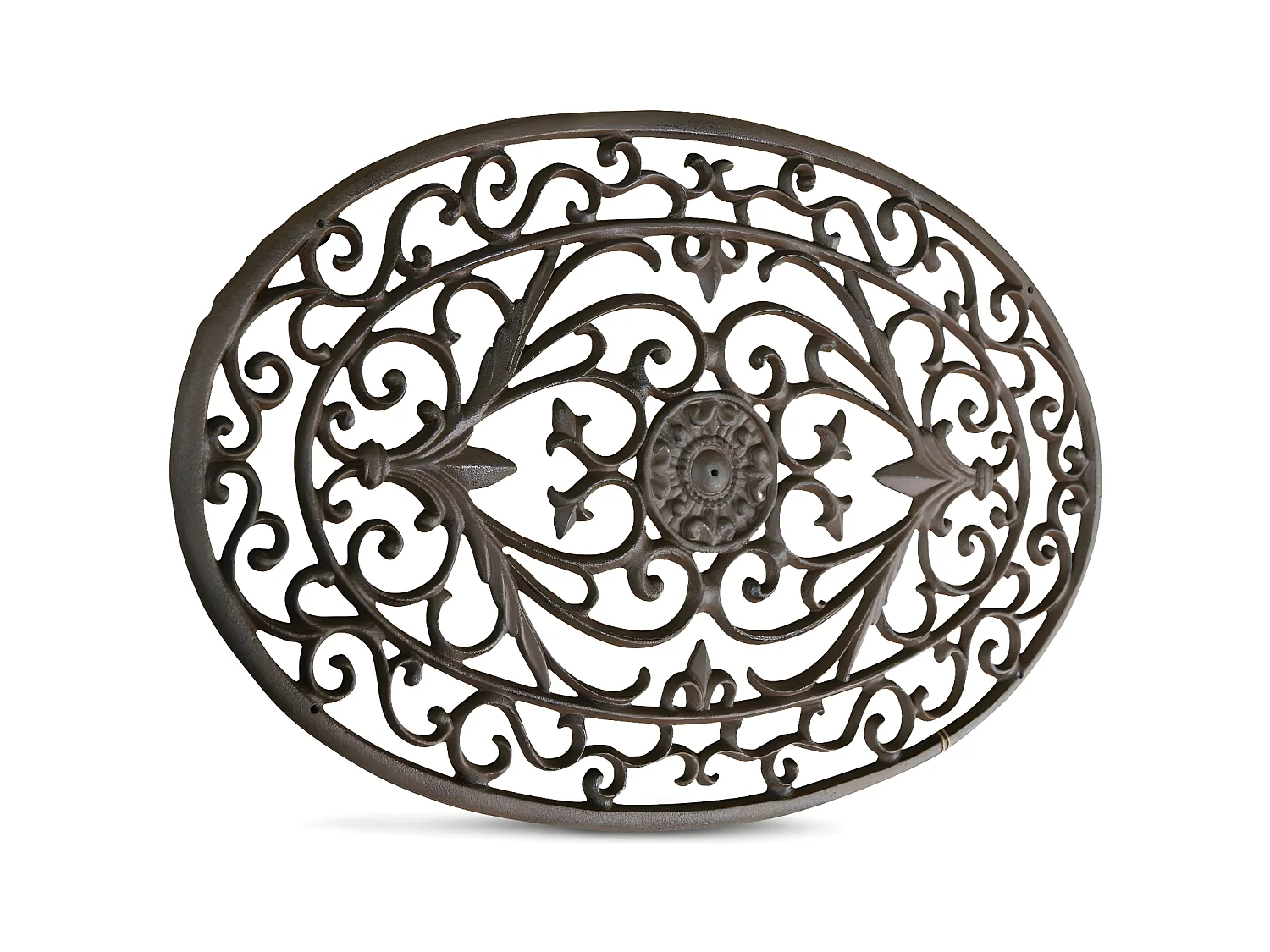 Paillasson lune fonte Fonte Marron - Décoration d'Autrefois