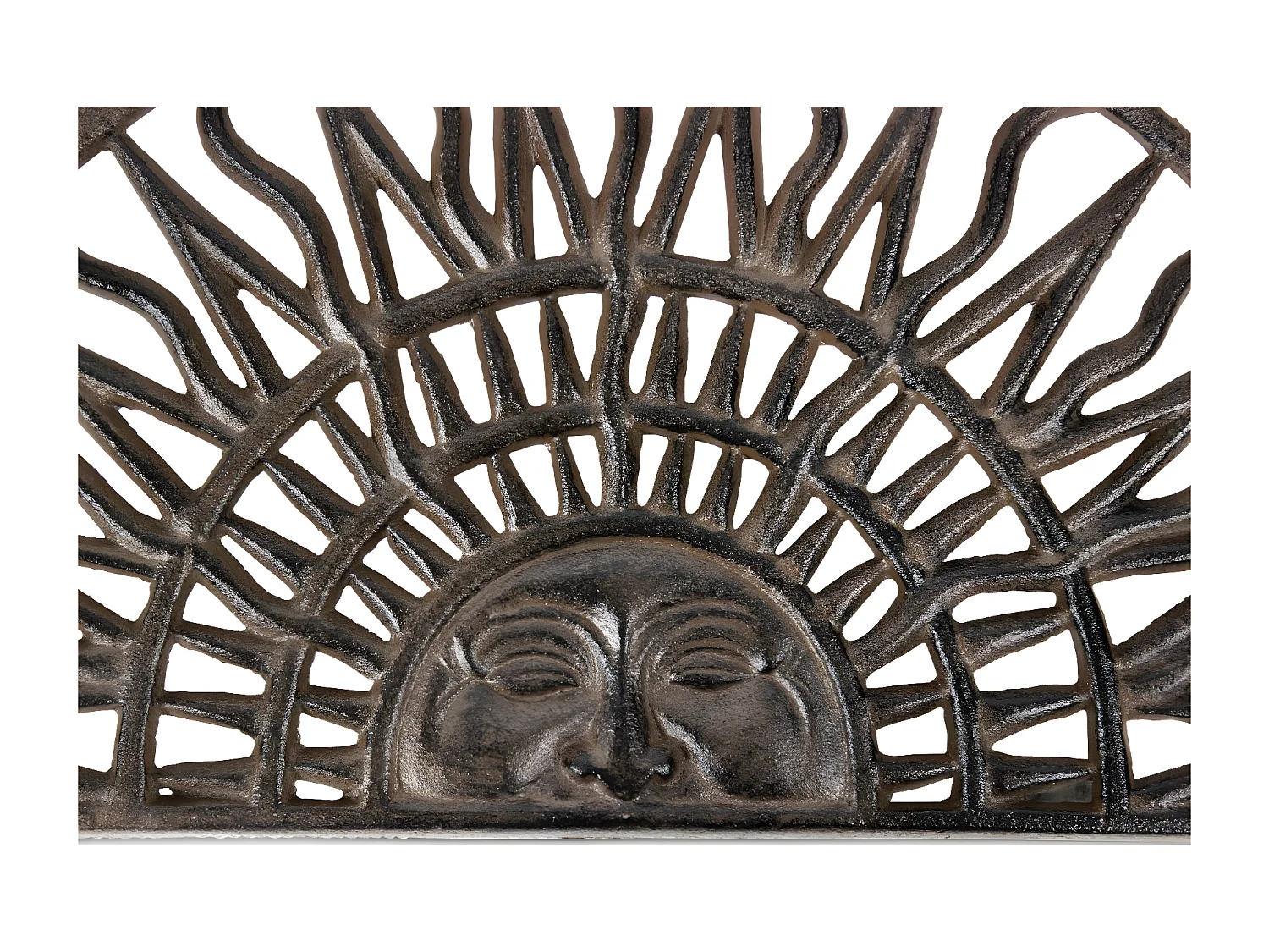 Paillasson demi lune fonte Fonte Marron - Décoration d'Autrefois