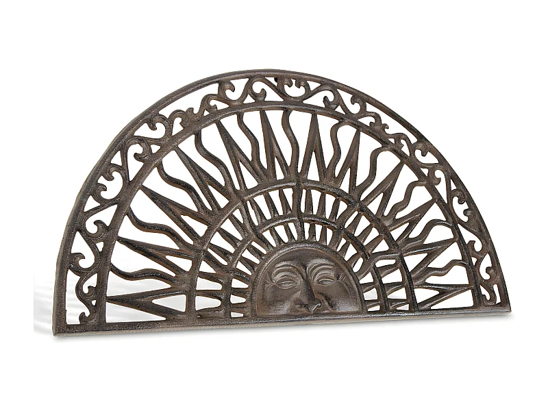 Paillasson demi lune fonte Fonte Marron - Décoration d'Autrefois