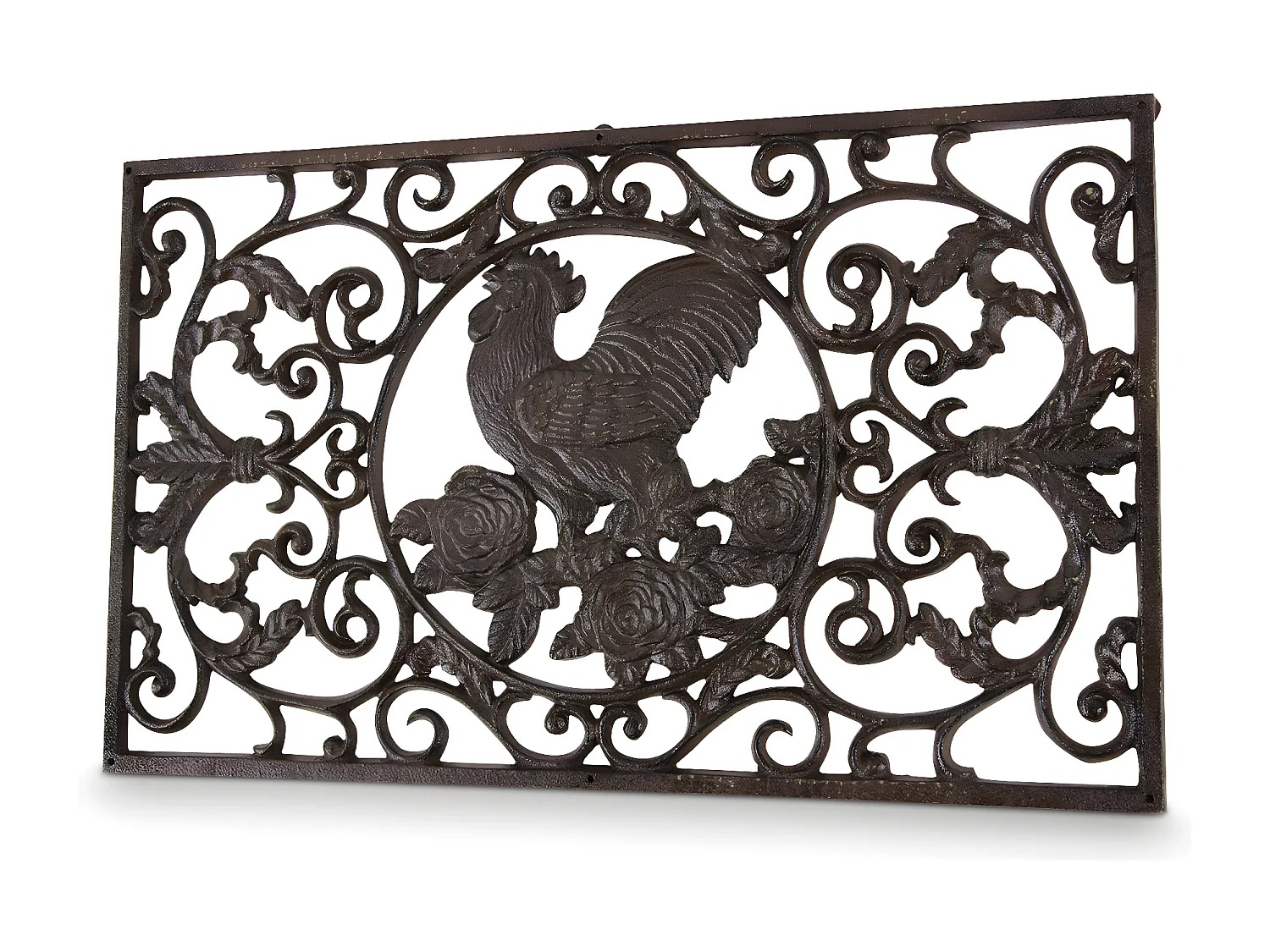 Paillasson rectangulaire fonte Fonte Marron - Décoration d'Autrefois