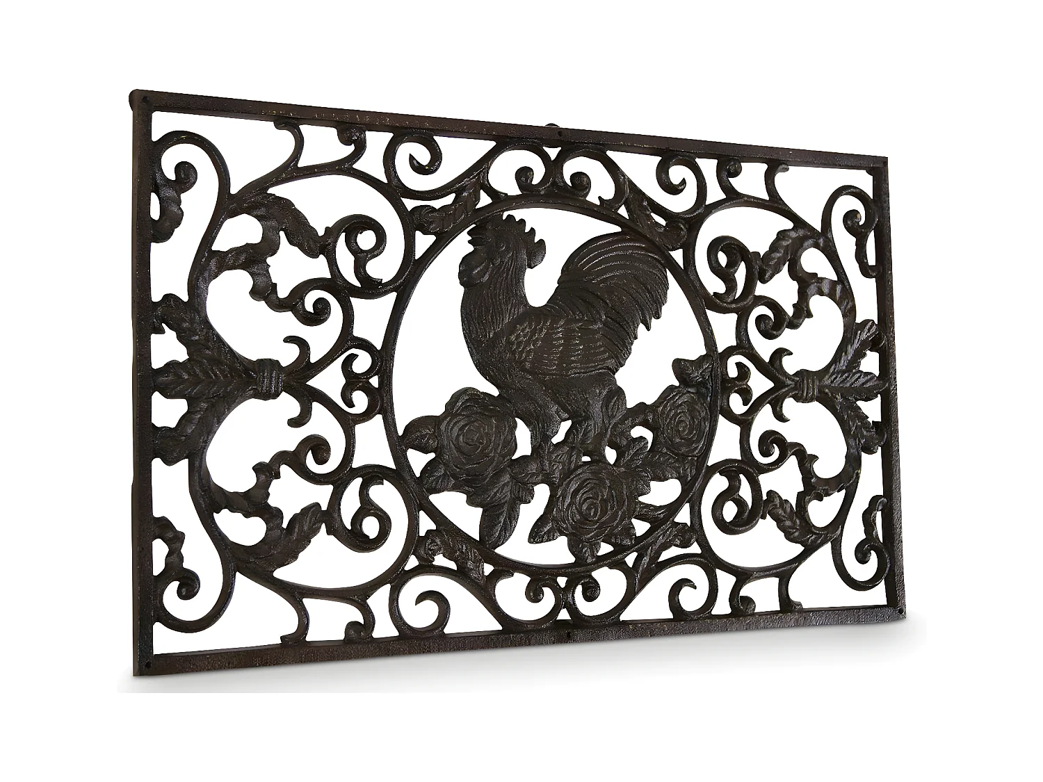 Paillasson rectangulaire fonte Fonte Marron - Décoration d'Autrefois