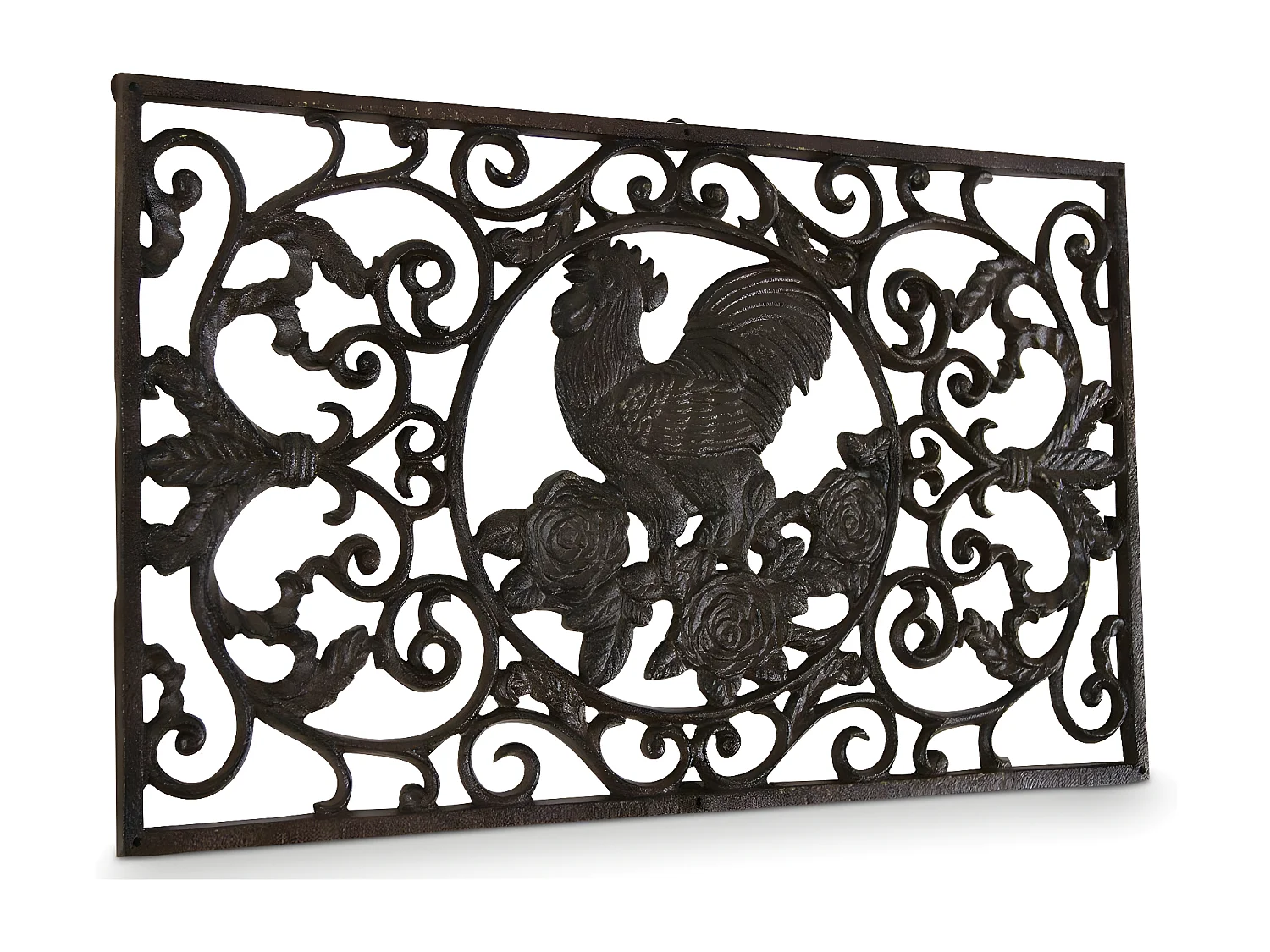 Paillasson rectangulaire fonte Fonte Marron - Décoration d'Autrefois