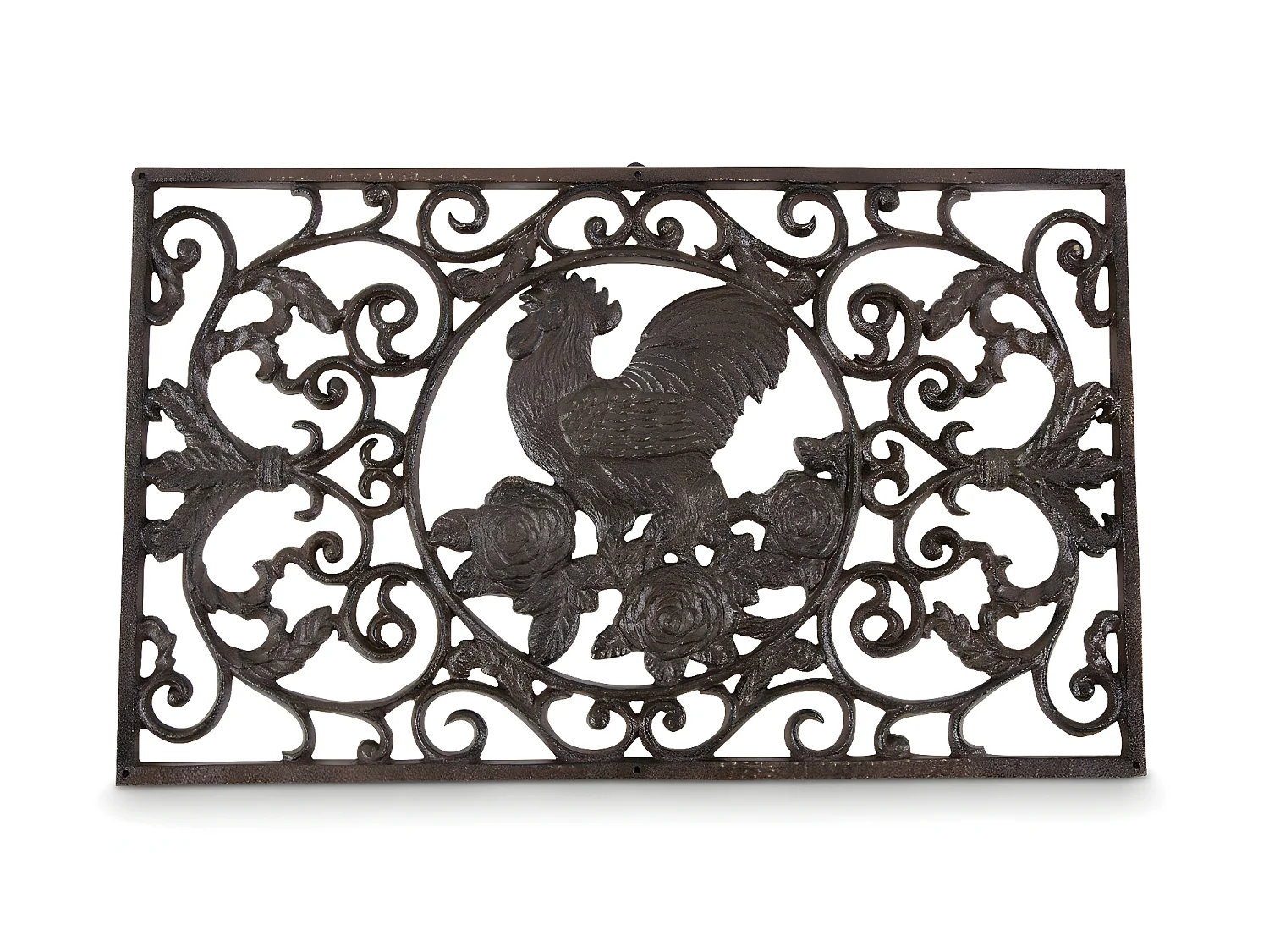 Paillasson rectangulaire fonte Fonte Marron - Décoration d'Autrefois