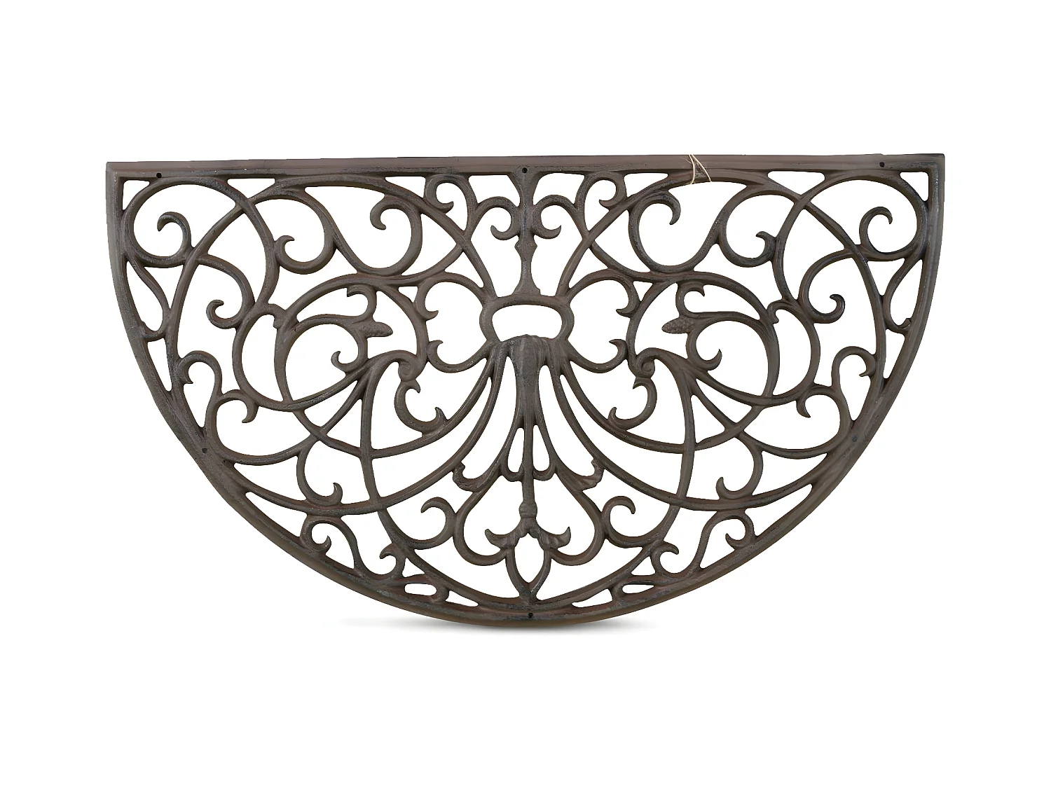 Paillasson demi lune fonte Fonte Marron - Décoration d'Autrefois