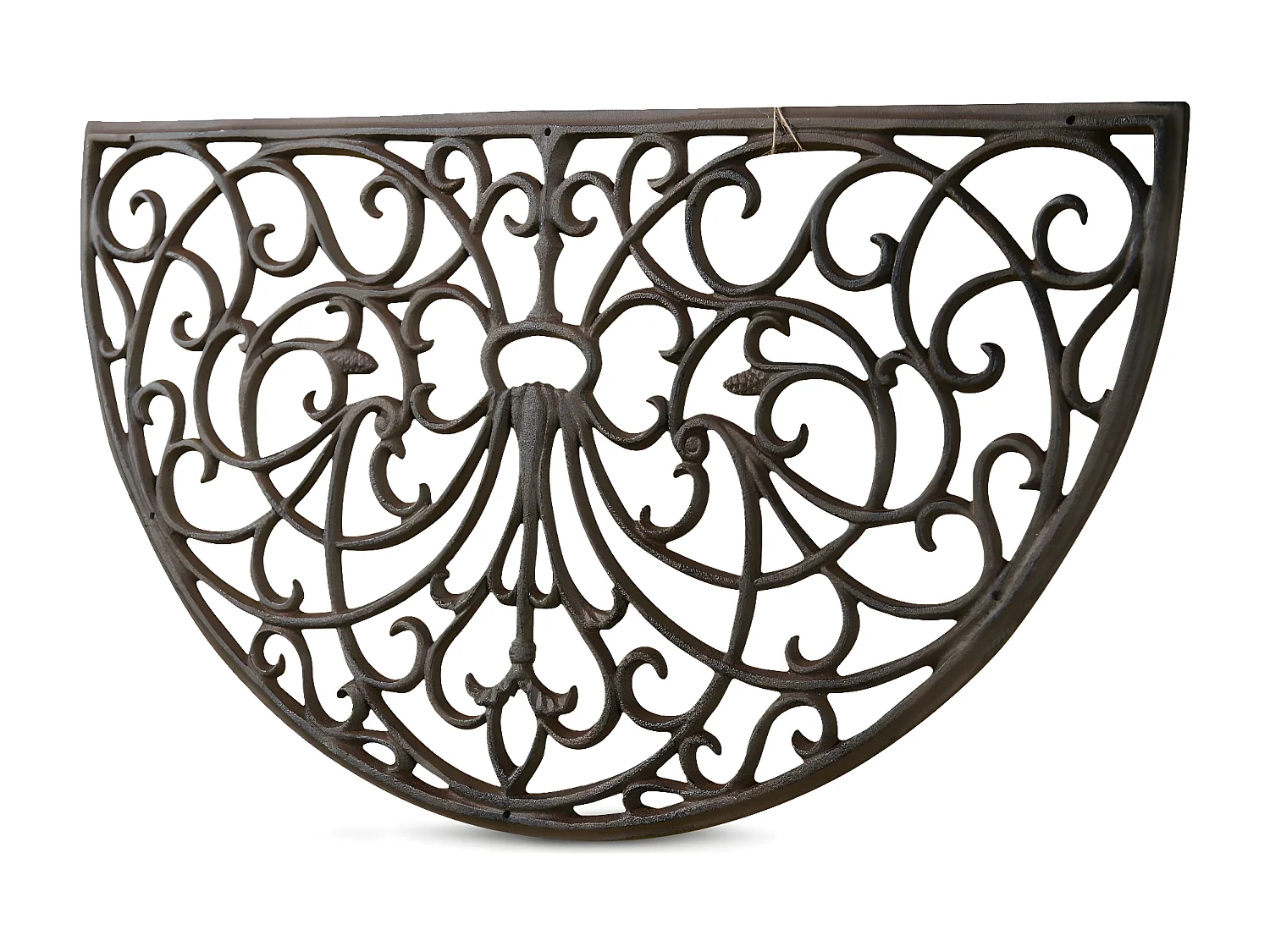 Paillasson demi lune fonte Fonte Marron - Décoration d'Autrefois