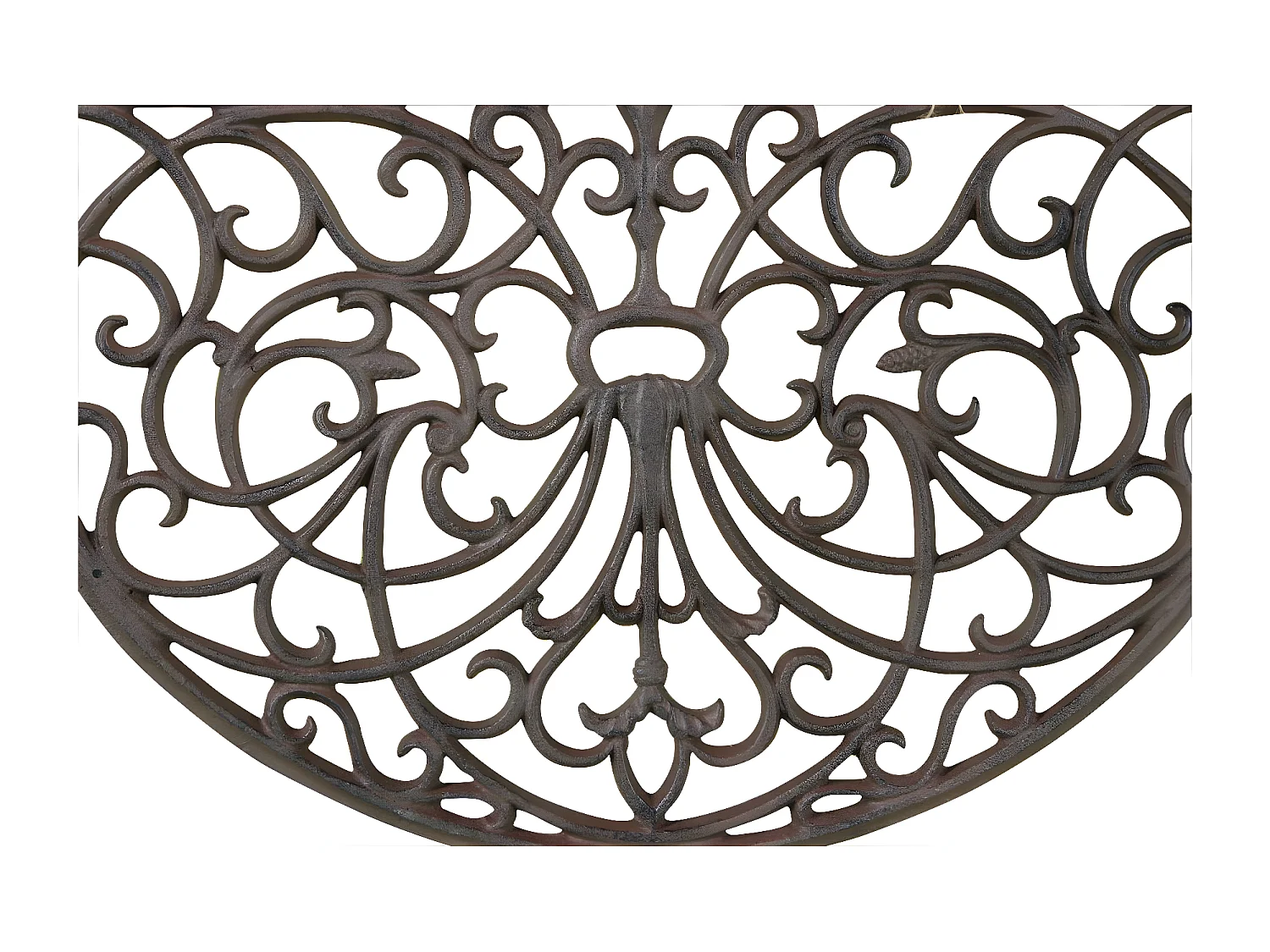 Paillasson demi lune fonte Fonte Marron - Décoration d'Autrefois