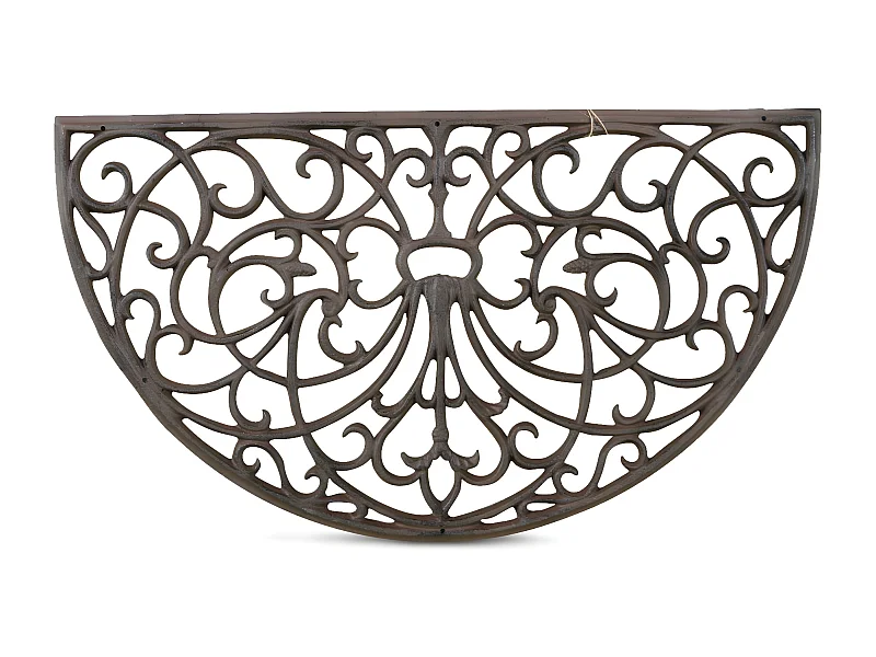 Paillasson demi lune fonte Fonte Marron - Décoration d'Autrefois