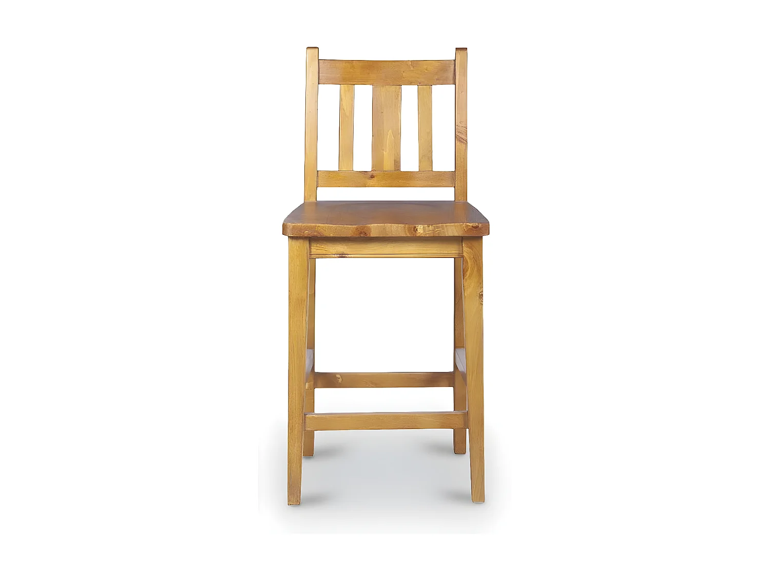 Lot de 2 chaises haute Bois Marron - Thécia Décoration d'Autrefois