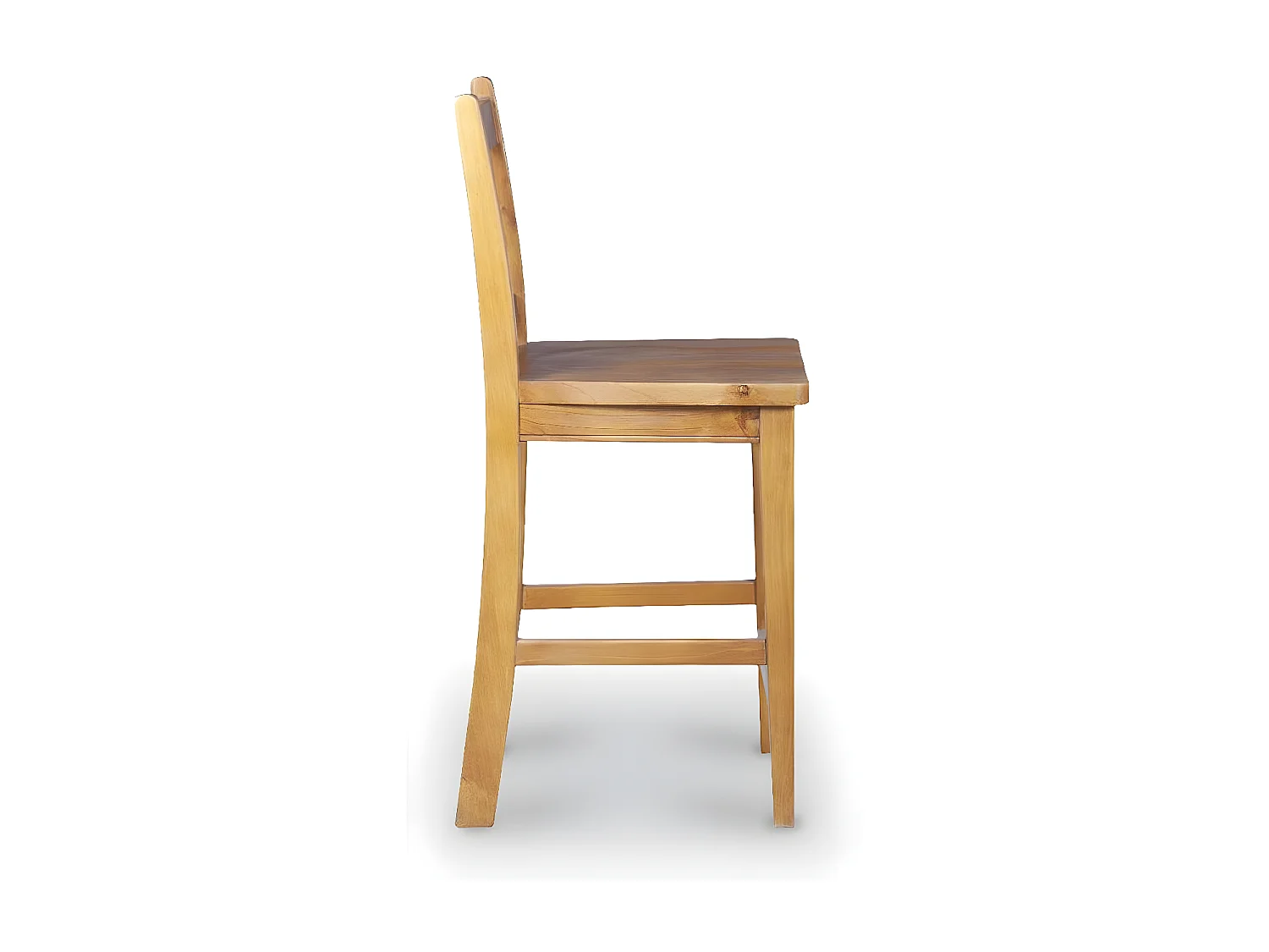 Lot de 2 chaises haute Bois Marron - Thécia Décoration d'Autrefois