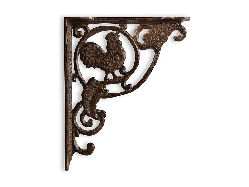 Crédence coq fonte Fonte Marron - Décoration d'Autrefois