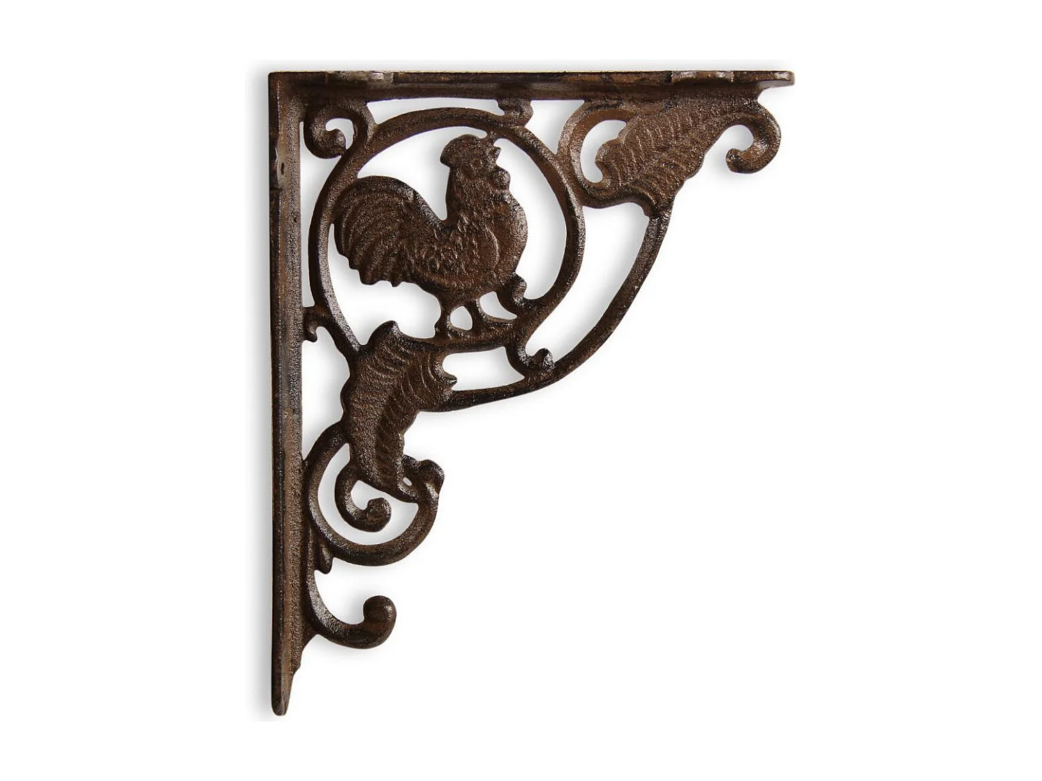 Crédence coq fonte Fonte Marron - Décoration d'Autrefois