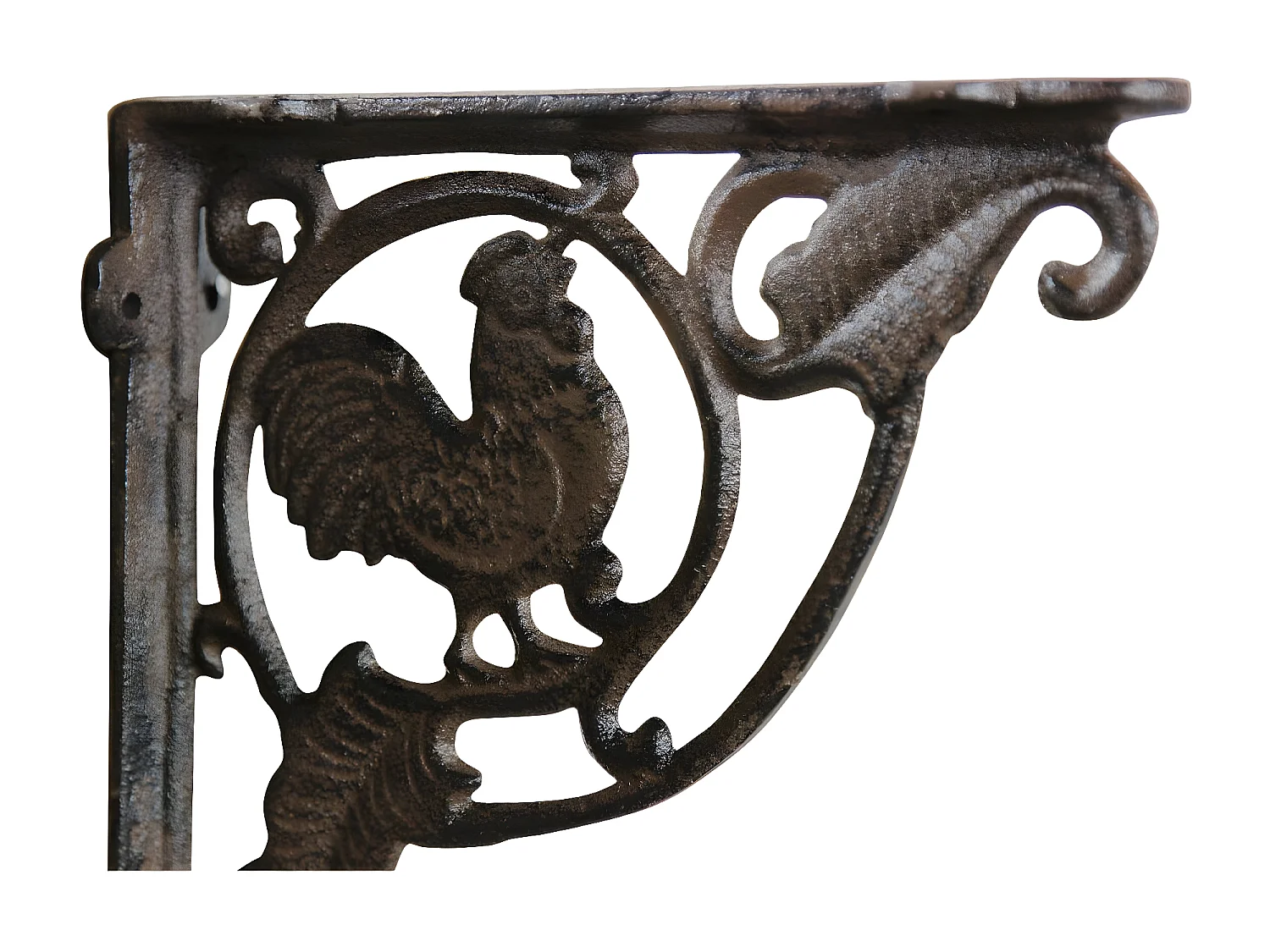 Crédence coq fonte Fonte Marron - Décoration d'Autrefois