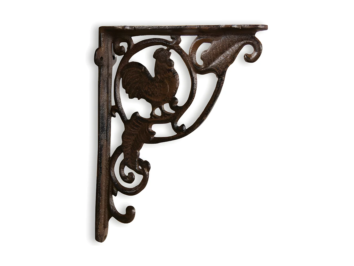 Crédence coq fonte Fonte Marron - Décoration d'Autrefois