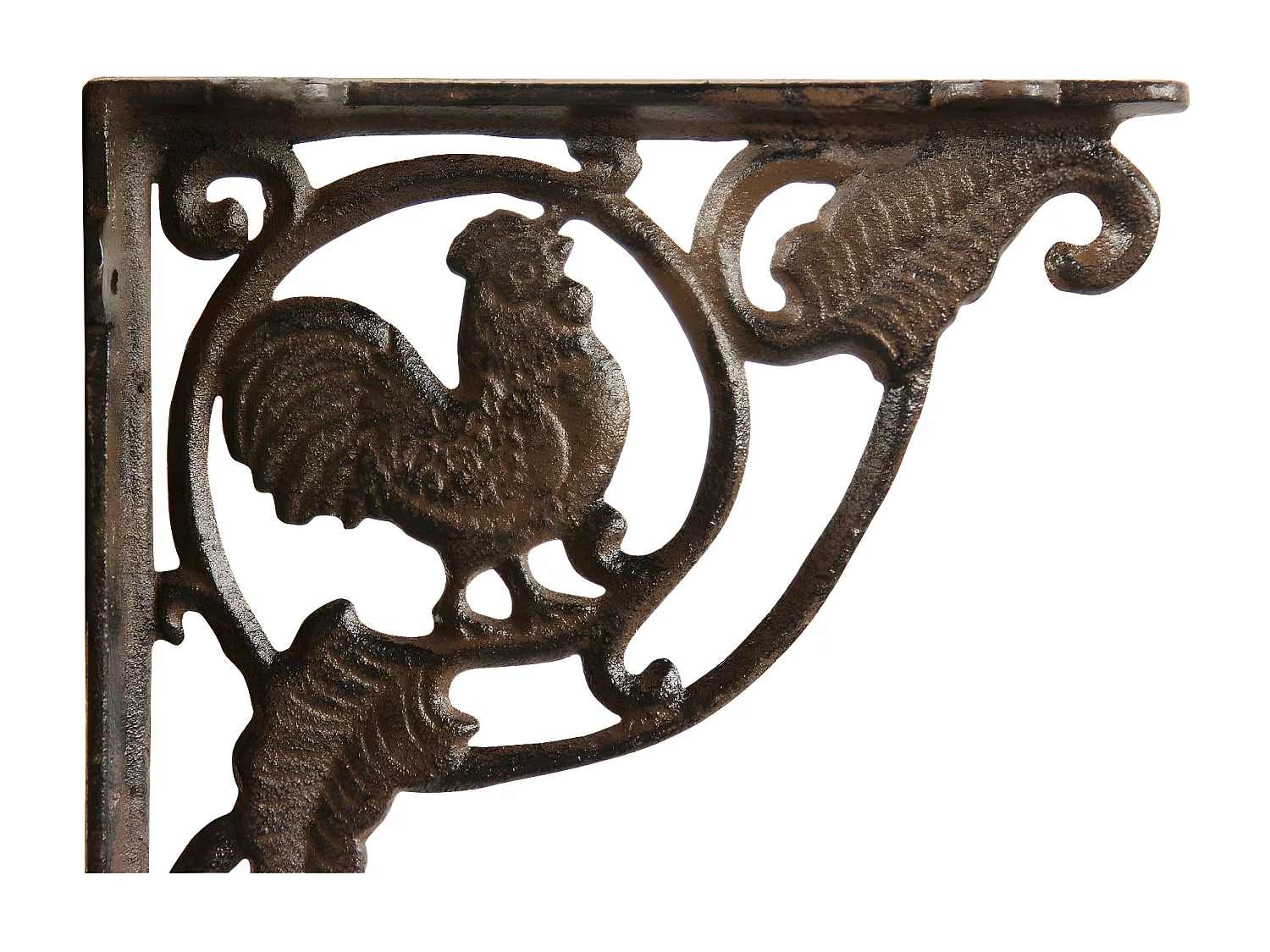 Crédence coq fonte Fonte Marron - Décoration d'Autrefois