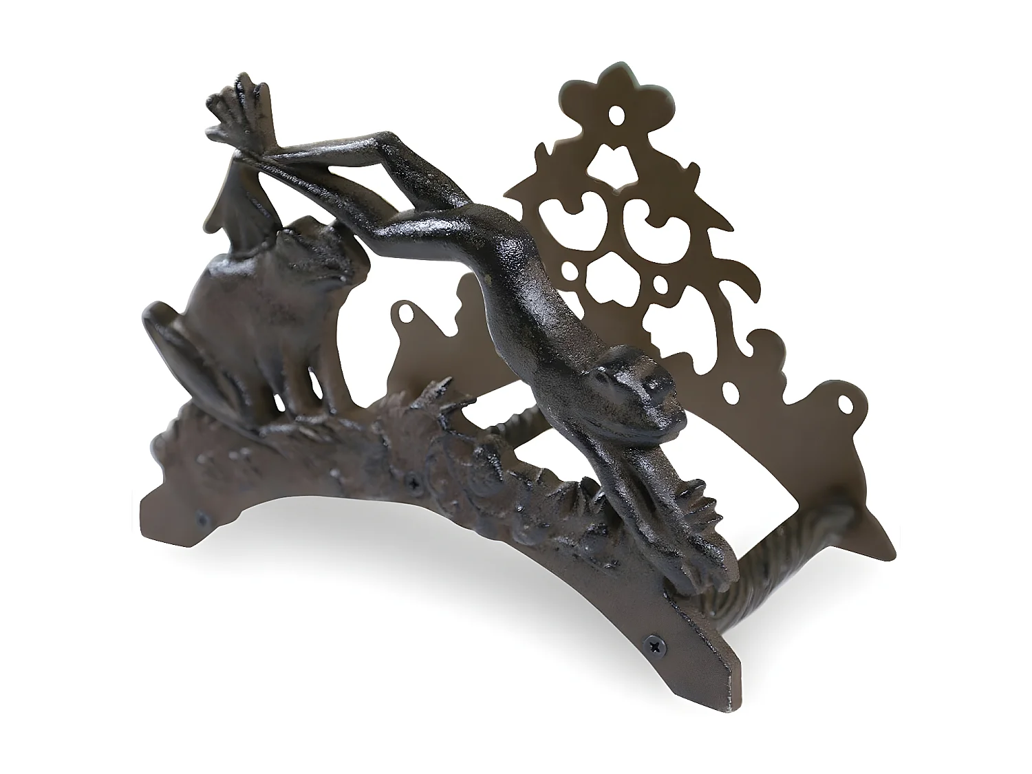 Support tuyau arrosage fonte Fonte Marron - Décoration d'Autrefois