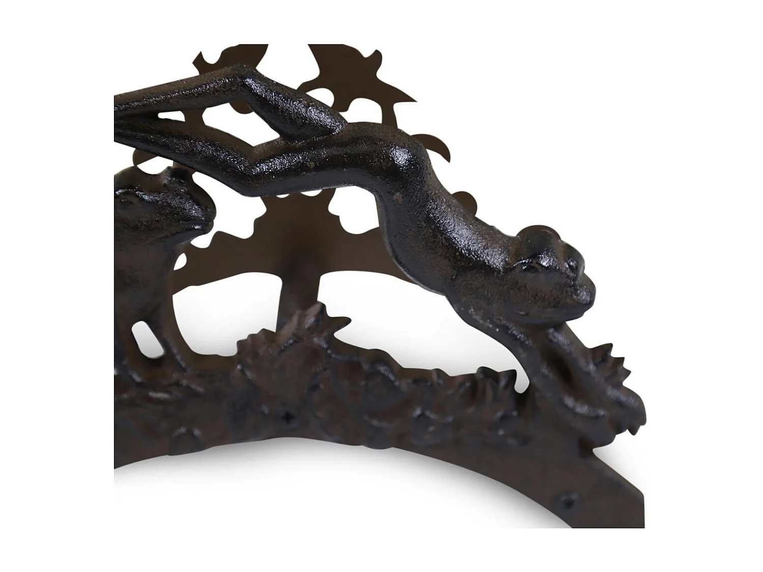 Support tuyau arrosage fonte Fonte Marron - Décoration d'Autrefois