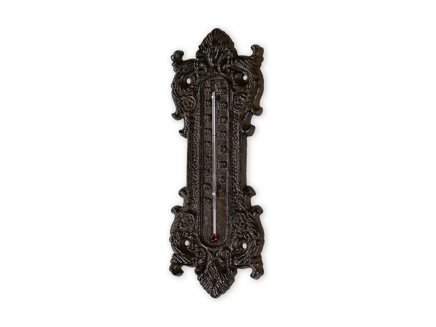 Thermomètre fonte Fonte Marron - Décoration d'Autrefois