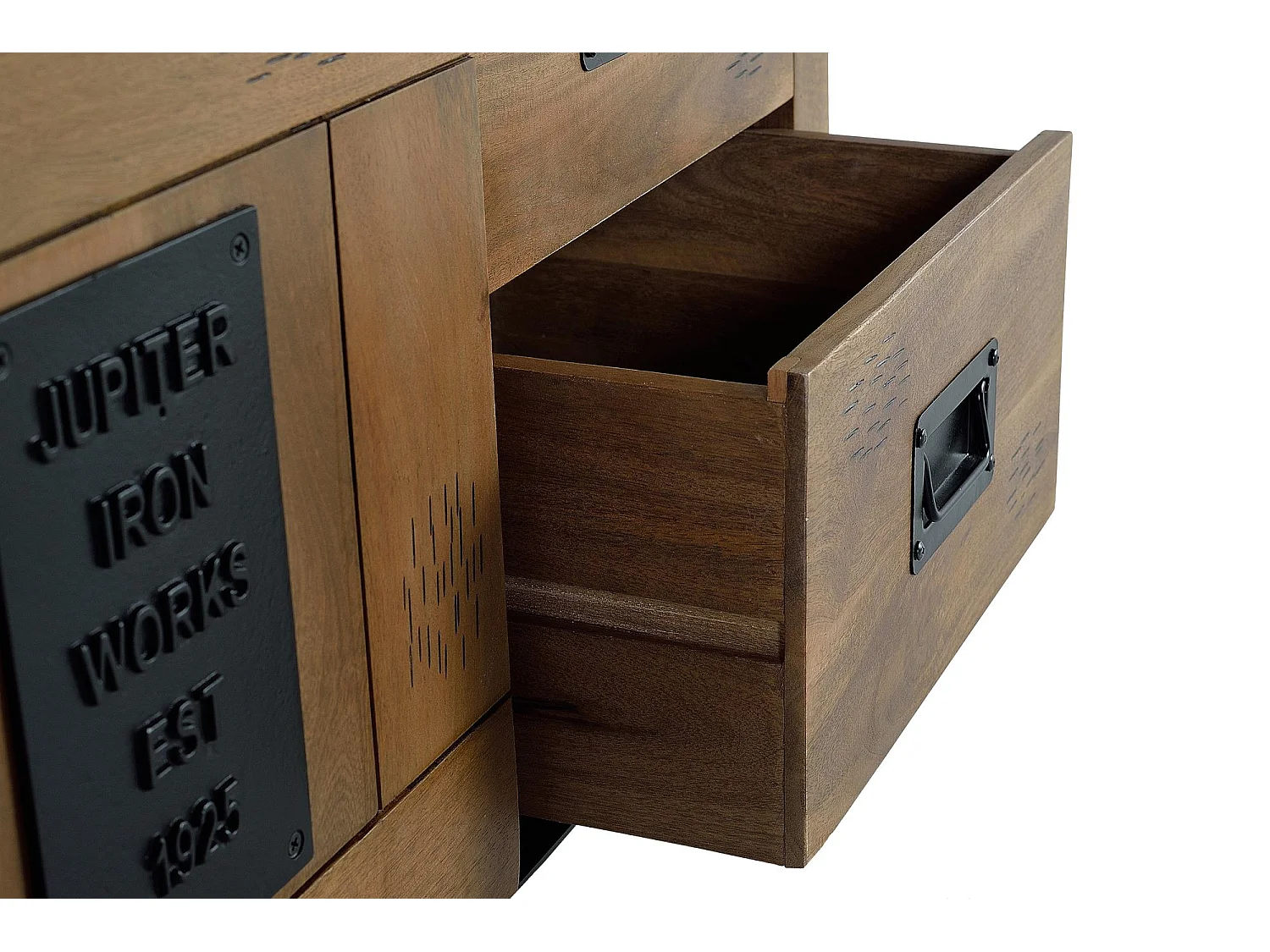 Vitrine en bois manguier  naturel