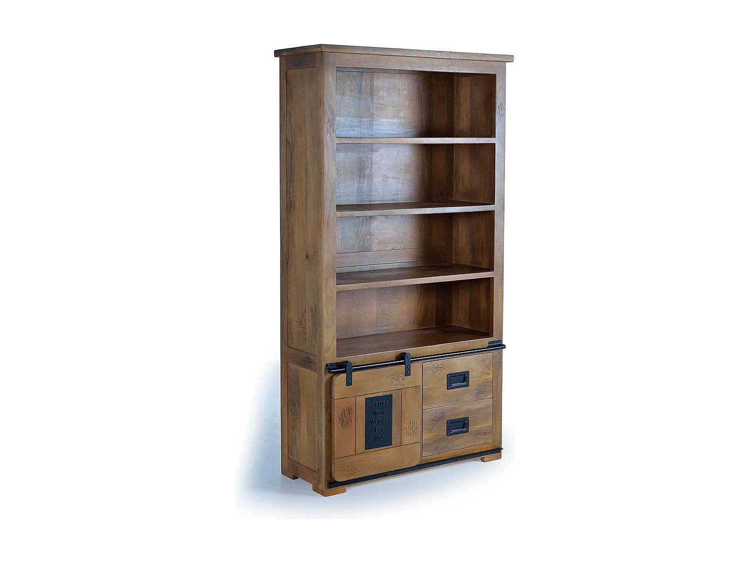 Vitrine en bois manguier  naturel