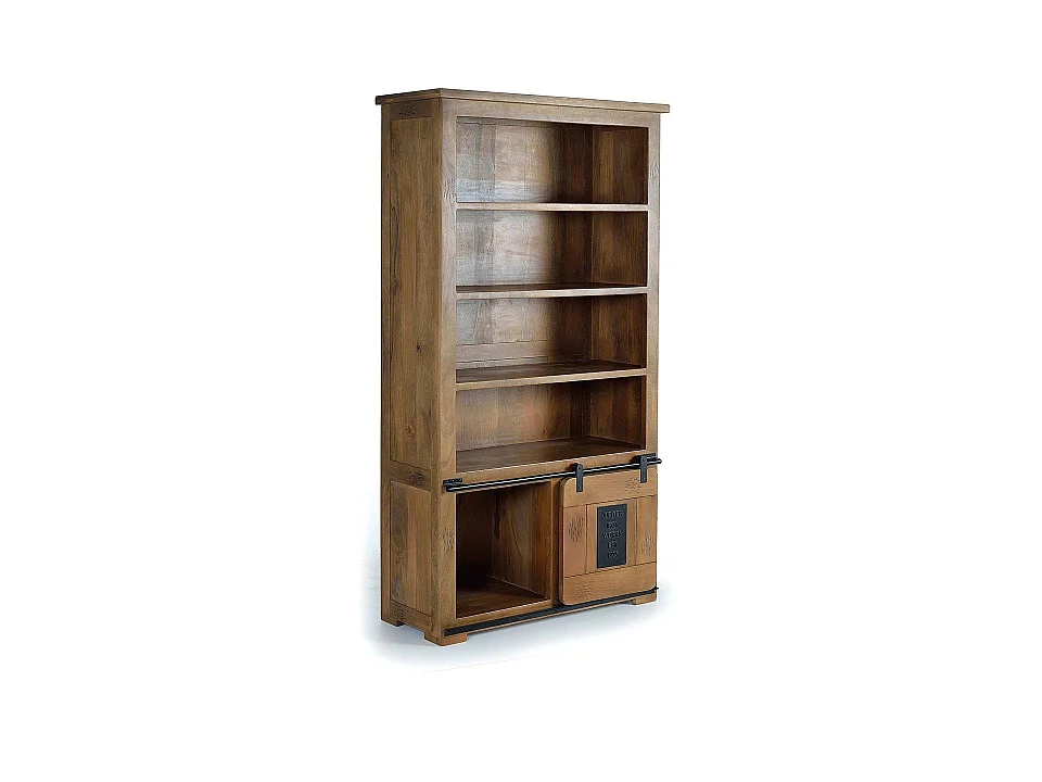 Vitrinekast in hout manguier naturel