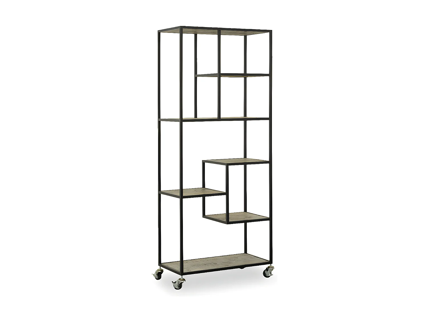 Bibliothèque Bois Marron - Sylvanie Décoration d'Autrefois