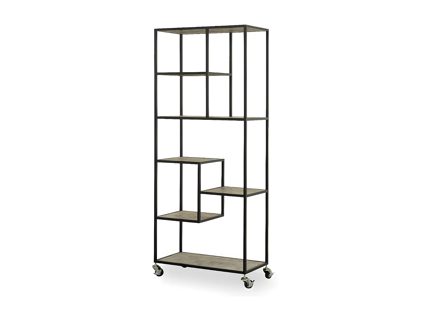 Bibliothèque Bois Marron - Sylvanie Décoration d'Autrefois