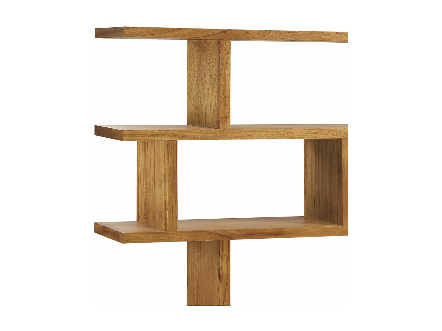 Bibliothèque 3 tiroirs metal Bois Marron - Xélina Décoration d'Autrefois