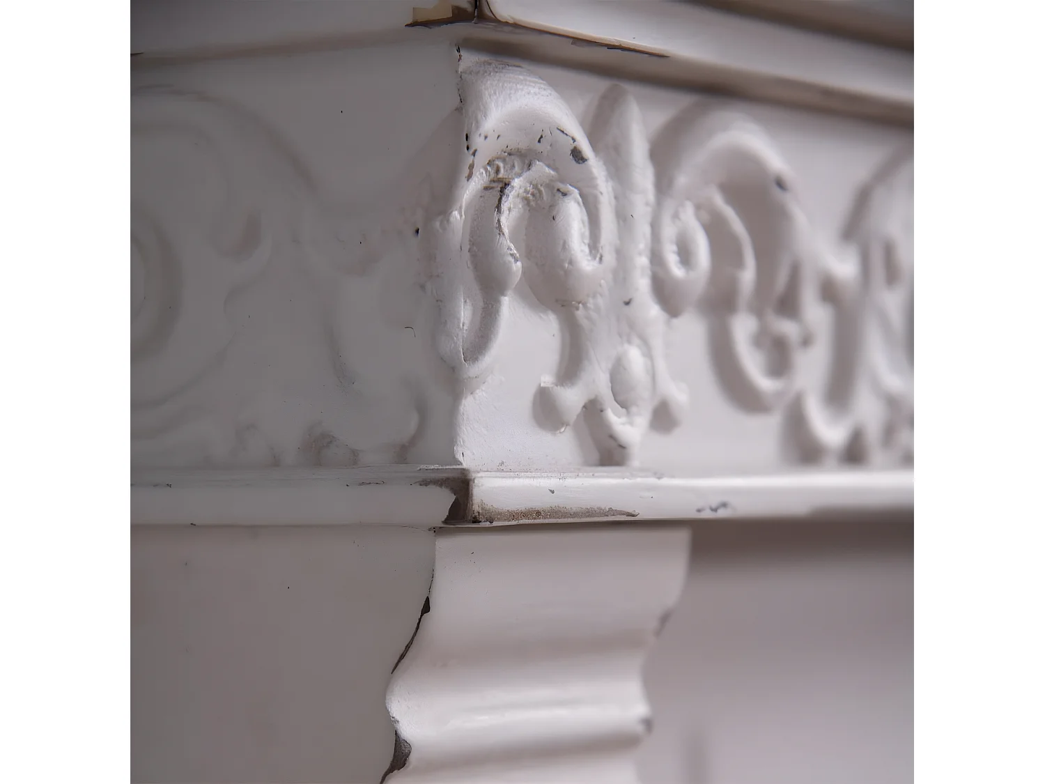 Etagère Bois-MDF Blanc - Décoration d'Autrefois