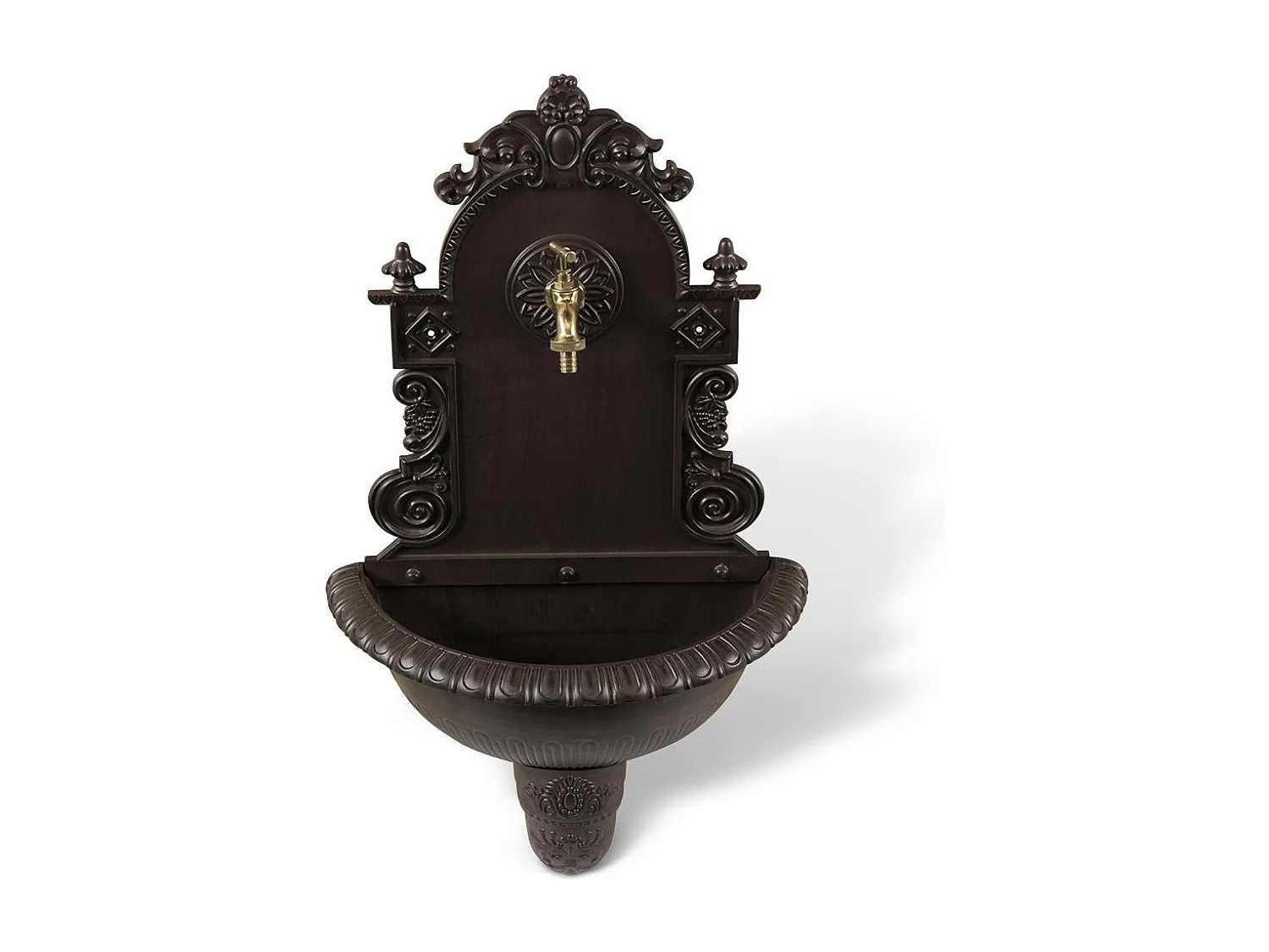 Fontaine de jardin Aluminium Marron - Décoration d'Autrefois