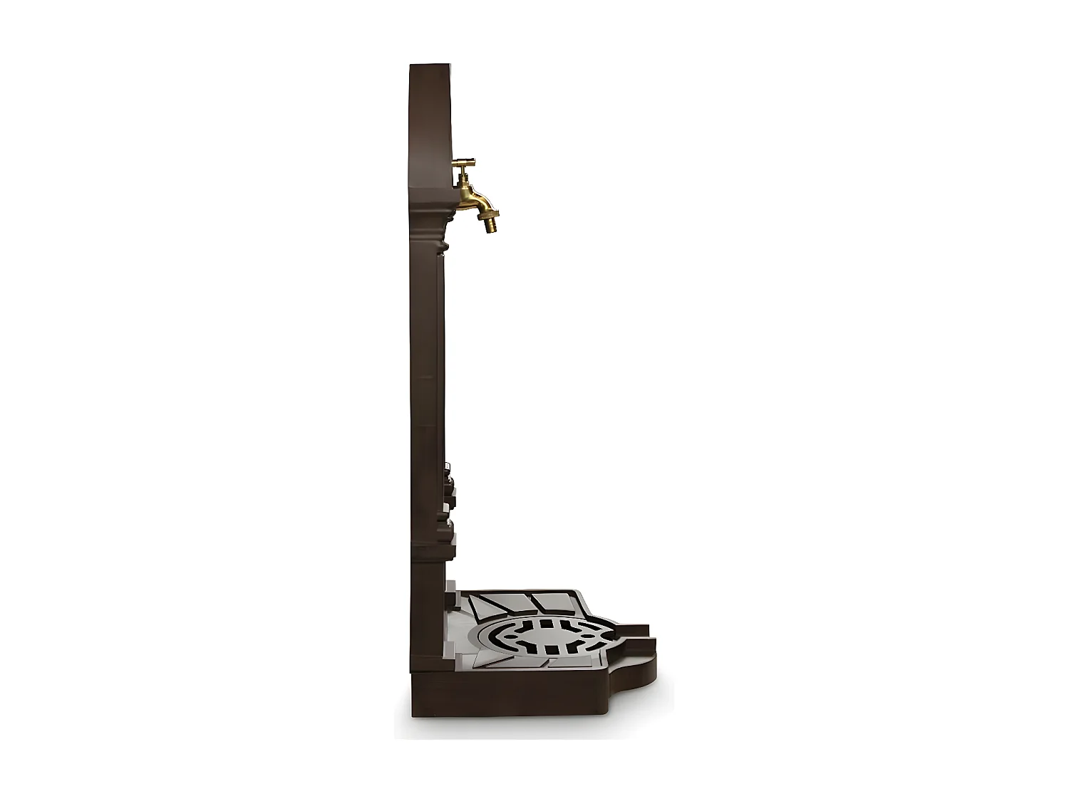 Fontaine de jardin Aluminium Marron - Décoration d'Autrefois
