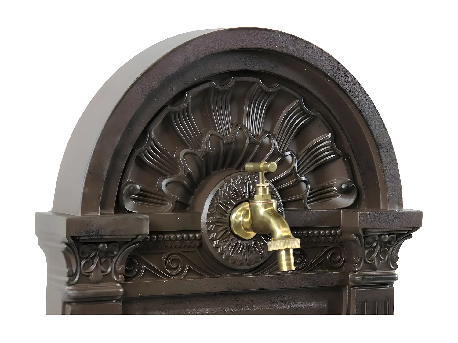 Fontaine de jardin Aluminium Marron - Décoration d'Autrefois