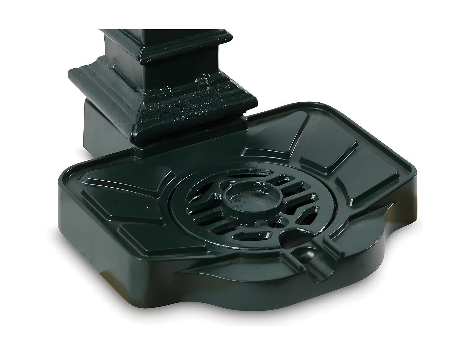 Fontaine de jardin Aluminium-Métal Vert - Décoration d'Autrefois