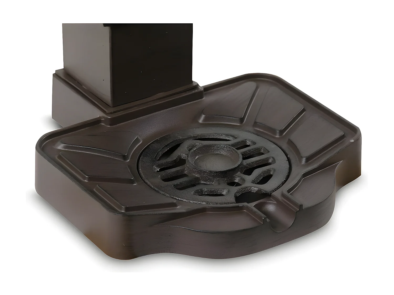 Fontaine de jardin Aluminium-Métal Marron - Décoration d'Autrefois