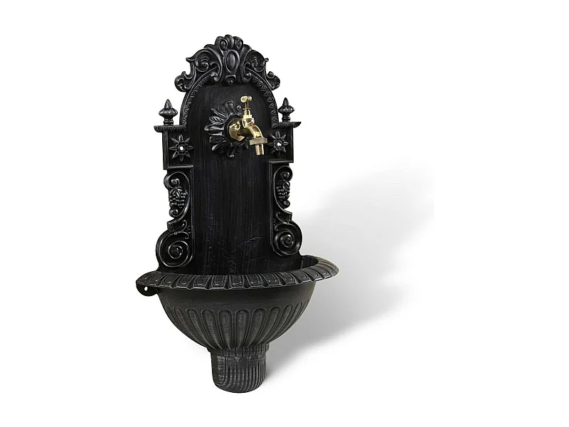 Fontaine de jardin Aluminium Gris - Décoration d'Autrefois