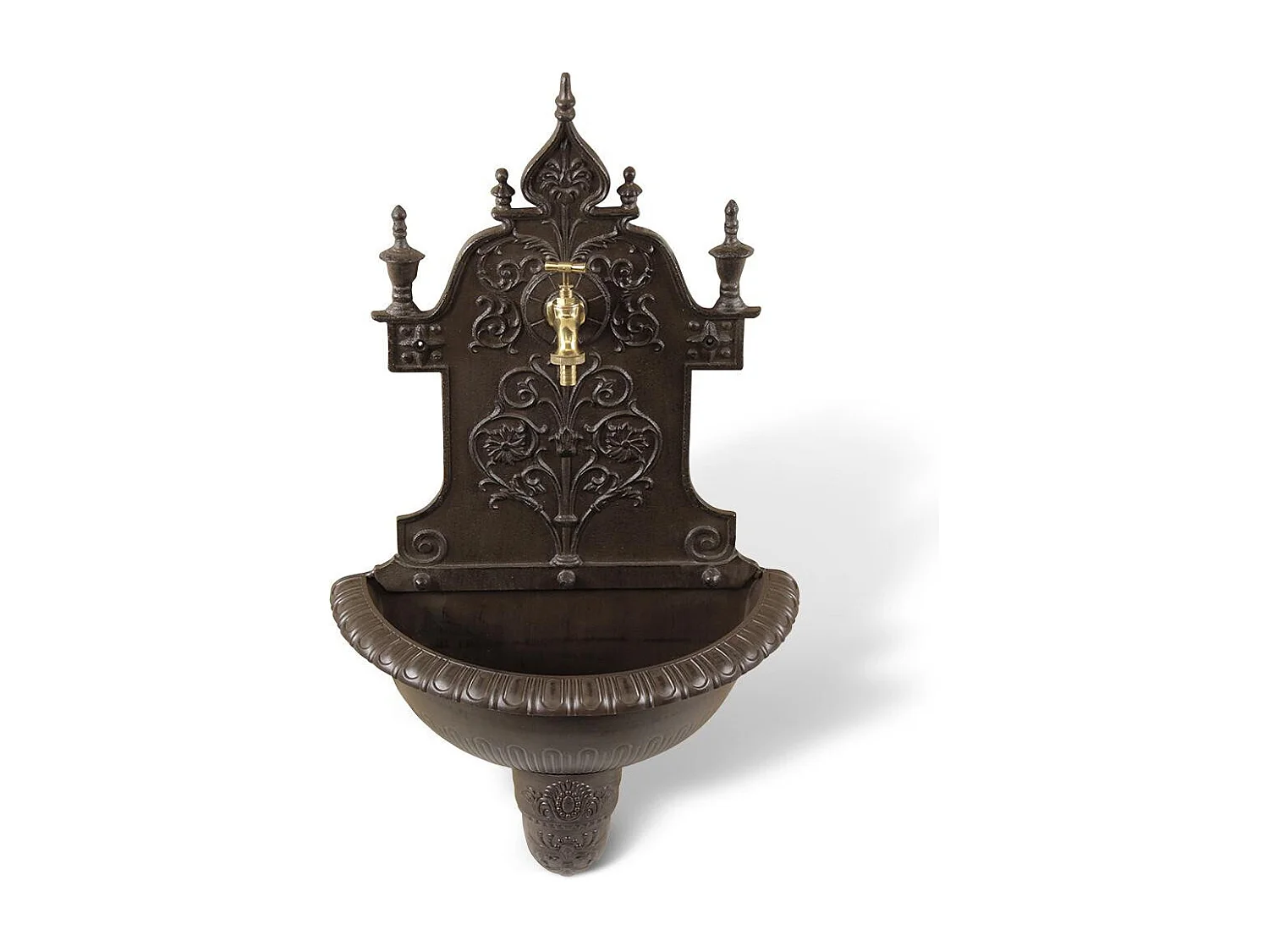 Fontaine de jardin Aluminium Marron - Décoration d'Autrefois